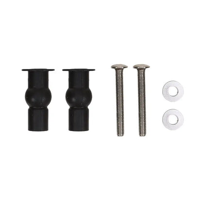 2pcs Expansion Screw Toilet Seat Top Fix Seat Hinge Hole Fixings Well Nut Screw Rubber Back To Wall Toilet Cover Accessories