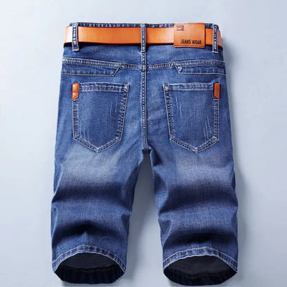 Summer Shorts Jeans Men Denim Pants Stretch Black Fashion Design Men's Jeans Slim Straight Male Short Jeans
