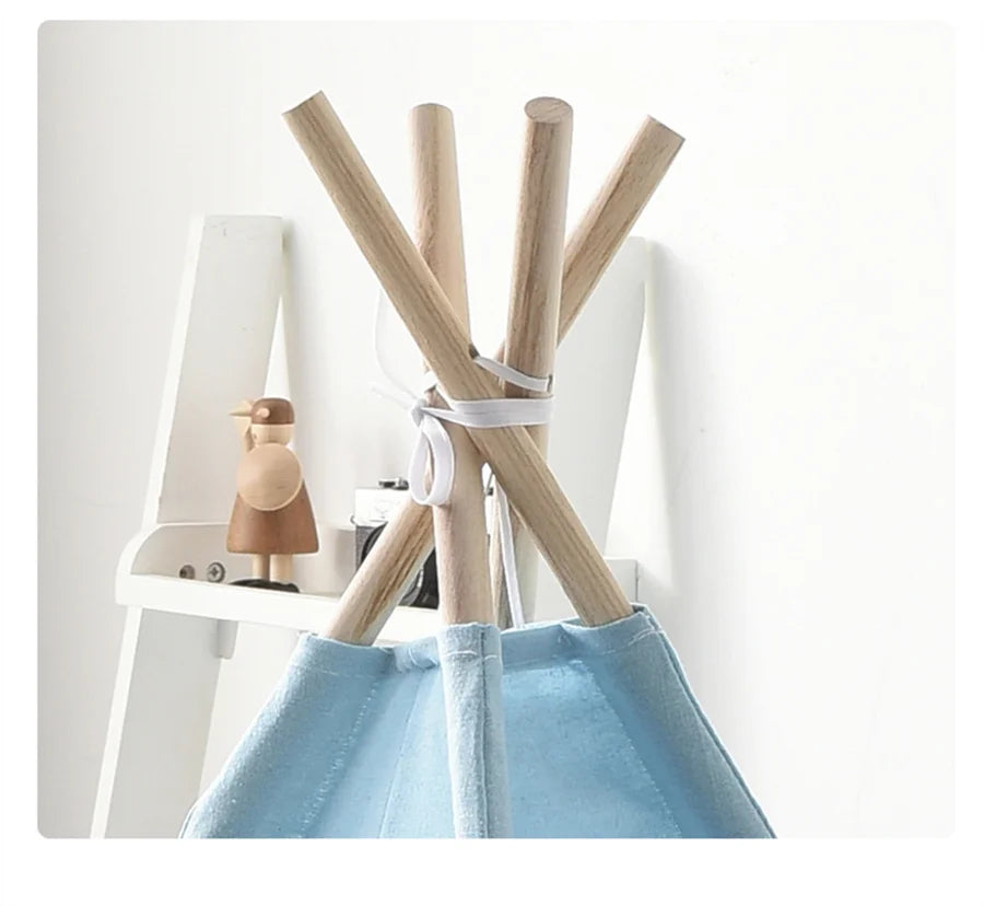 1.6m/1.3m Kid Tent Indoor Play House Wigwam for Child Portable Child Tipi Tents Teepee Toddler Ball Pit Girl Castle Play Room