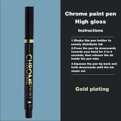 3 Pcs Mirror Marker Pen DIY Reflective Paint Pens Mirror Markers Chrome Gold SILVER Marker Signature Car Styling Art Craftwork