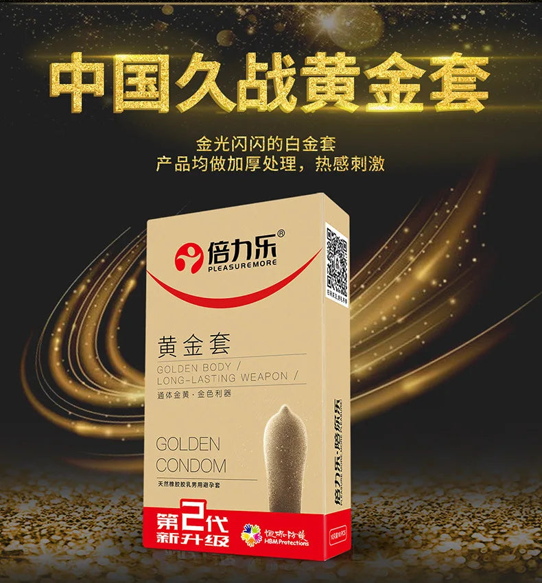 Golden Color Delayed Ejaculation Condoms For Men Reduce Sensitivity Long Lasting Latex Condom Penis Sleeve Dick Cook Sex Shops