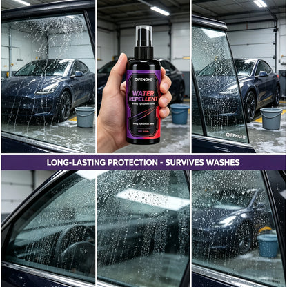 Windshield Water Beading Spray, Repel Rain & Improve Driving Visibility