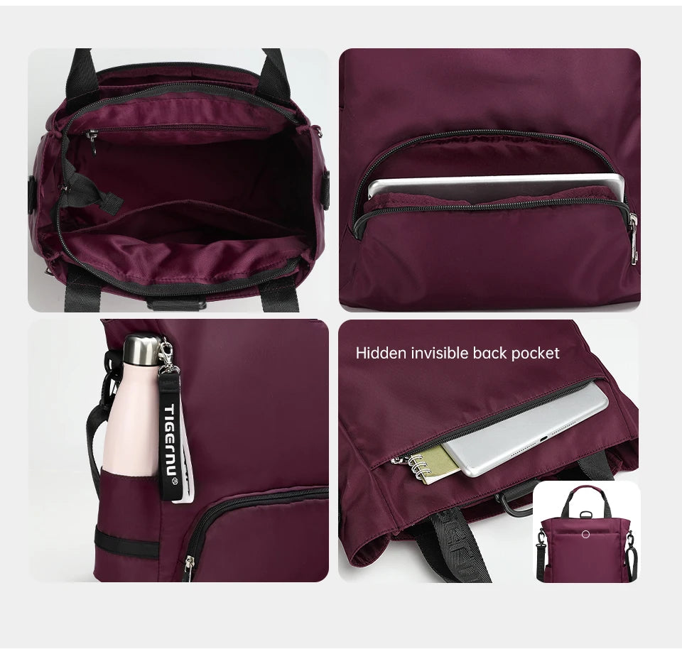 Tigernu New 3 In1 Tote Bag With Zipper For Women Casual School Backpacks Fashion Female Shoulder Bag Light Weight Girls Handbags