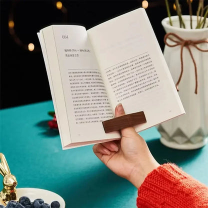 Hot Wooden Thumb Bookmark One Hand Reading Thumb Book Support Book Page Holder For Office Book Lovers Fast DIY Reading Aid Tools