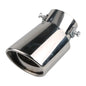 Universal Car Exhaust Muffler Tip Round Stainless Steel Car Tail Rear Chrome Round Exhaust Pipe Tail Muffler Tip Pipe
