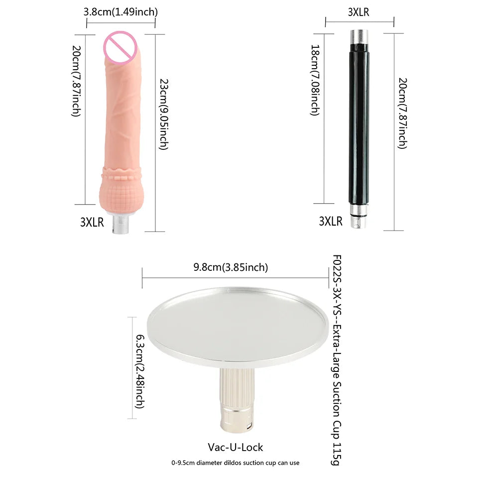 FREDORCH Upgraded Sex Machine for Women with Dildos Automatic Masturbation Machine Pump Gun Love Machine Couple Sex Toys