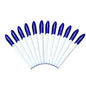 12/6pcs Blue Ballpoint Pen, 1.0mm Smooth Writing
