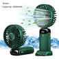 5000mAh Portable Fan Rechargeable 90° Foldable 5 Speed Mini Air Conditioner Small Fan Air Cooler with LED Digital Display