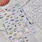 Shiny Blowing Bubble Nail Decorations Stickers 5D Shell Light Love Cat Bubble Transfer Slider Sticker DIY Summer Manicure Decals