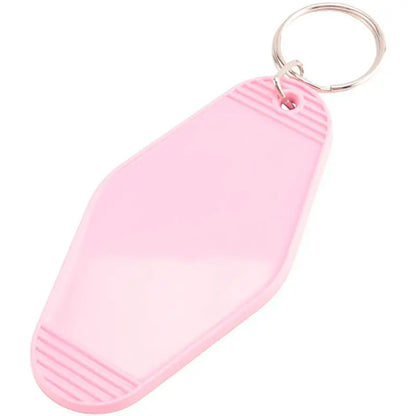A84E-24 Pcs Vintage Motel Keychain DIY Blank Hotel Keychains Heat Transfer Blank Keychains Bulk Sublimation
