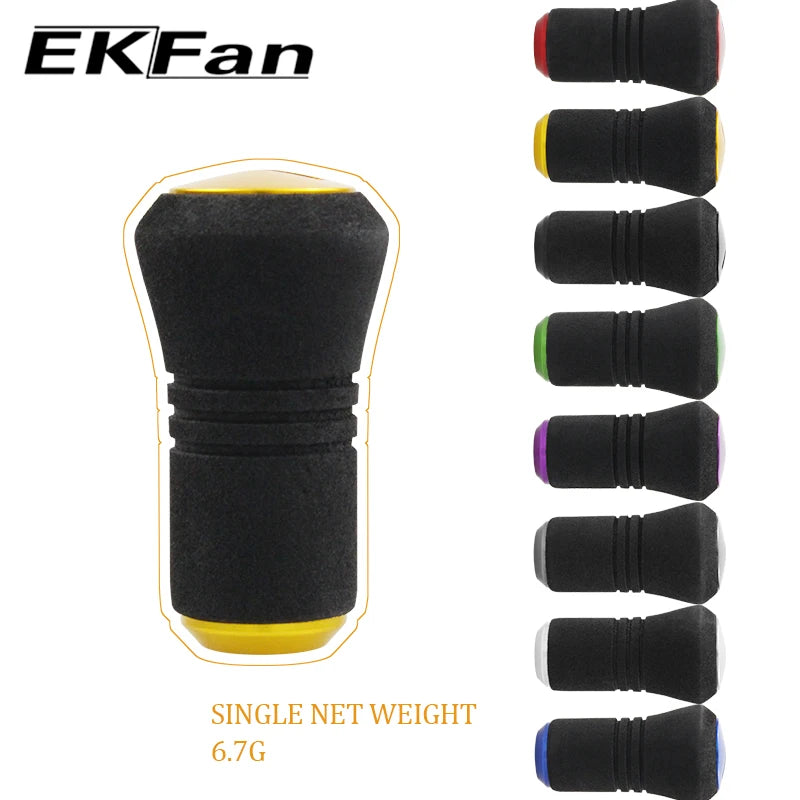 EKFan 1PC with 7*4*2.5mm Bearing EVA Ultralight Spinning Baitcasting Fishing Reel Knob for A/S/D Lure Reel Handle DIY Parts