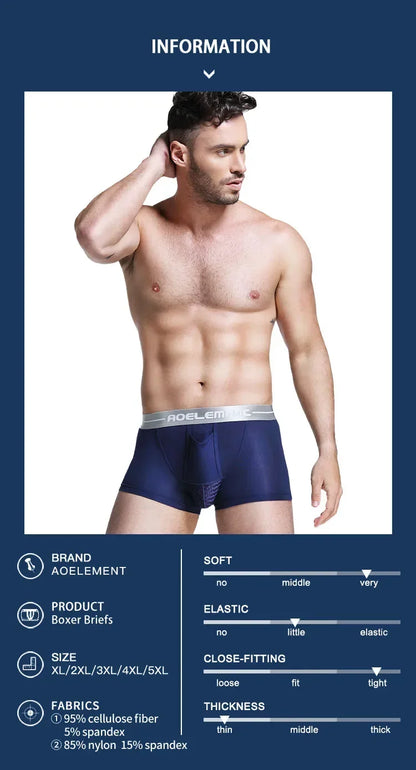 Bullet separate underwear Men's ventilated summer dry underpants Ice silk bag ice healthy boxers