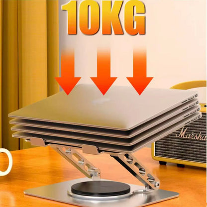 360 Rotating Aluminum Alloy Adjustable Desk Laptop Stand for Macbook Air Pro Foldable Soporte Notebook Desktop Holder Accessory