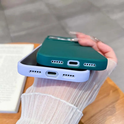 Luxury Matte Candy Color Silicone TPU Soft Phone Case for IPhone 17 Air 16 15 14 13 Pro Max 16E Back Cover Colorful Shell Caque