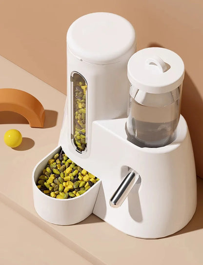 Automatic Hamster Feeder 2 in 1 Small Animal Water Dispenser Pet Drinking Water Bottle Feeder Bowl for Hamster Guinea Pig Rat