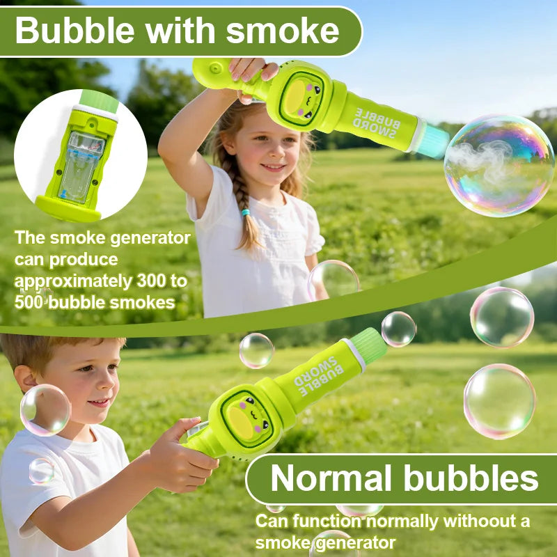 Elastic Bubble Fog Magic Wand Cute Animal Smoke Bubble Machine Summer Party Outdoor Toy Colorful Lighting Bubble Blowing Machine