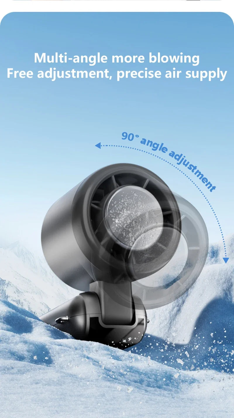 New Ice Cooling Handheld Fan 100 Speeds Turbo Portable USB Desk Fan Foldable/Hangable for Outdoor Fast Chill Ice Compress