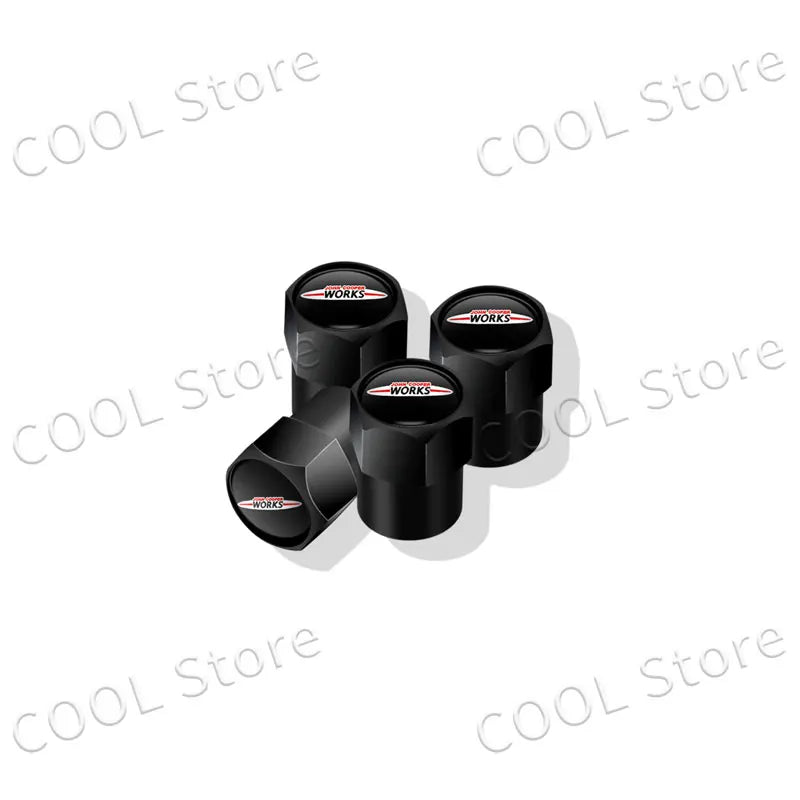 4Pcs Car Styling John Cooper Works Emblem Auto Wheel Tire Air Valve Caps Dust Cover For Mini Cooper S Logo R52 R53 R58 F55 F56