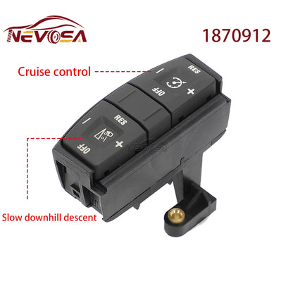 Green Light For SCANIA P G R T Series Steering Wheel Module Telephone Menu Switch Adaptive Cruise Control Truck Switch Button