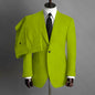 Fashion Gray Men Suits High-end Single Breasted Wedding Tuxedo Business Casual Office Male Suit Slim 2 Piece (Blazer+Pants)