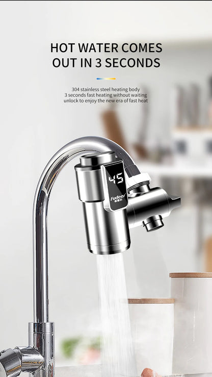 Fudeer Electric Water Heater Kitchen Faucet Conector Instant Hot Water Tap Adapter 220V  Water Heater Bathroom Accessories