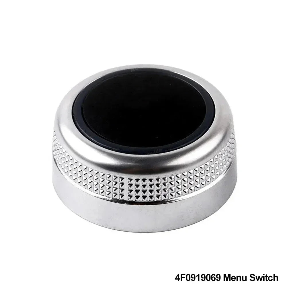 For Audi A6 C6 S6 Allroad Q7 A8 S8 Multimedia MMI Volume Knob Rotary Button Switch Setting Navigation Main Menu Switch Cover