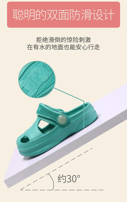 Children's Cave Shoes, Summer Boys, Baby Non-slip Soft Soled Beach Shoes, Girls' Baby Cartoon CHILDREN'S Slippers