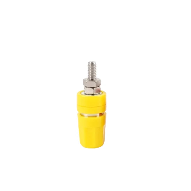 5/10Pcs M4*36 Pure Copper Terminal 4mm Banana Jack Socket 20A Binding Post Banana Plug Connector M4X36