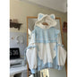 Cute Cat Ears Contrast Color Hoodies Coat Women Ruffled Patchwork Loose Sweatshirt Harajuku Zipper Y2k Aesthetic Casual Hoody