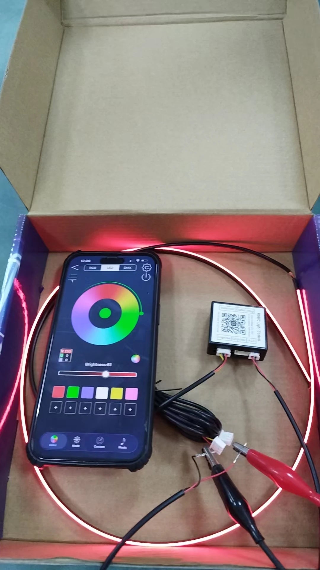 14/18 in 1 Led Acrylic Car Ambient Light RGB 64 213 Color Symphony Acrylic APP Streamer Atmosphere Lamp Kit One Zone Dual Zone