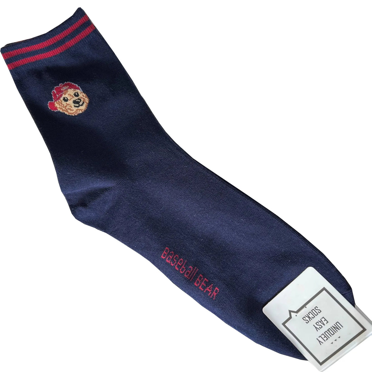 Good Quality Cartoon Gentleman Bear Men's Socks Cotton Harajuku Style Sport Boys Skateboard Novelty Breathable  Christmas Gifts