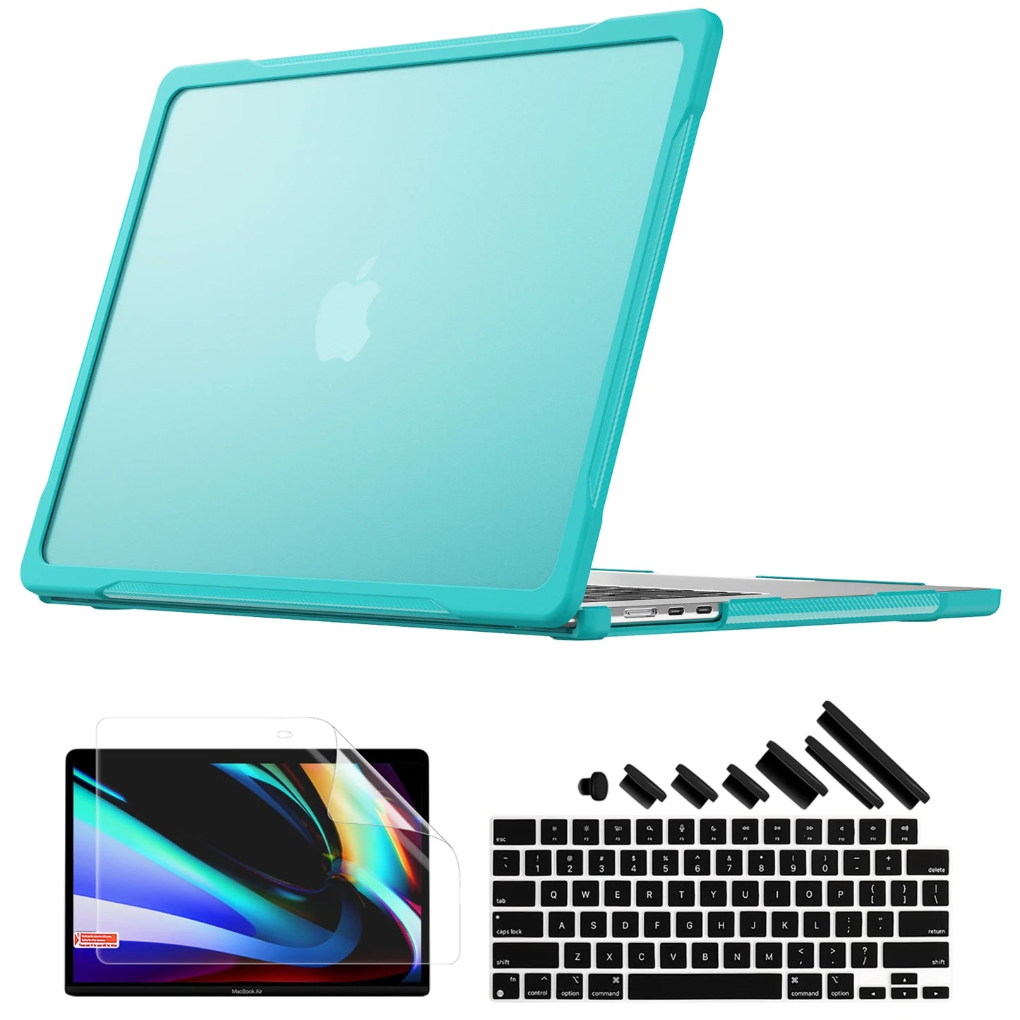 EGYAL Laptop Case for 2025 M4 Air 15 A3241 13.6 A3240 Macbook Air 13 Case M1 M2 M3 M4 Pro 14 16 Laptop Shell for Anti-fall Shell