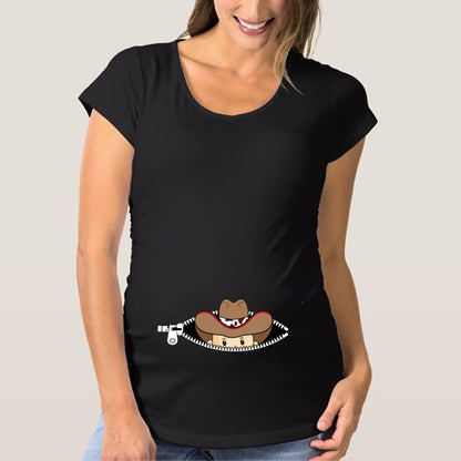 Maternity T Shirts for Women Cute Funny Graphic Pregnancy Gifts Summer Casual Mama Pregnancy Blouses Clothes