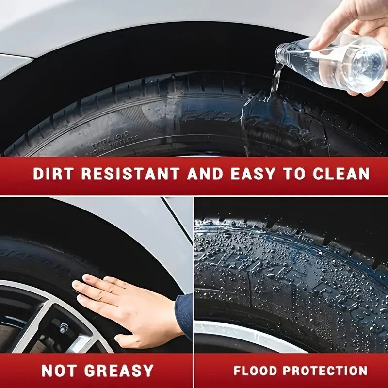 Car Tire Wax Restorer Gloss Enhancer Crystal Clear Plastic Panel Renewal Coating Agent Tire Back To Black Shine Enhancer Polish