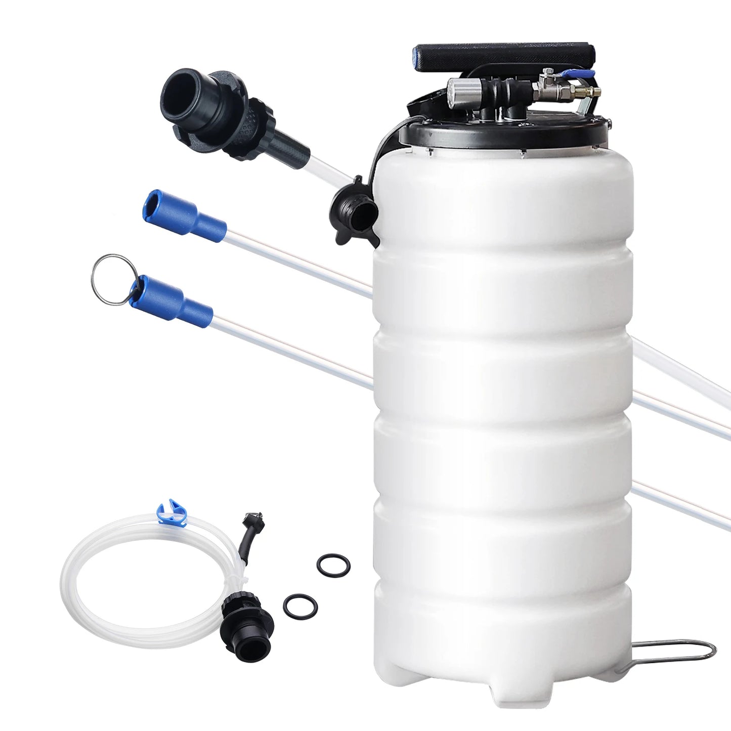 SucceBuy 6.5L/15L Pneumatic Fluid Extractor with Suction Hose Oil Changer Fuel Pump for Automotive Fluids Vacuum Evacuation