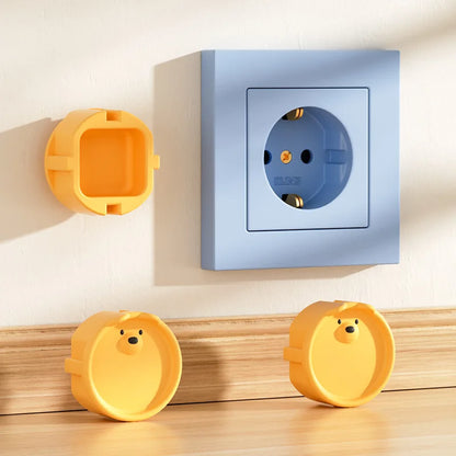 European Standard Socket Protective Cover Silicone Dustproof Protective Cover Against Electric Shock Baby Safety Protection
