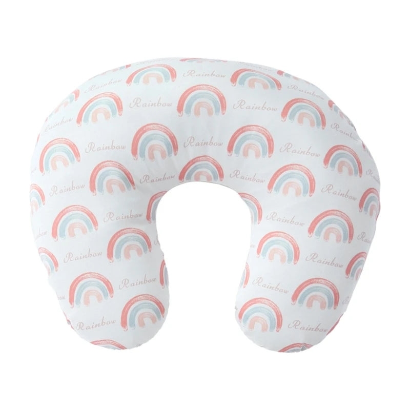 Removable Nursing Pillow Cover Newborn Bedding U-Shape Nursing Pillow Covers Lovely Printed Breastfeeding Pillow Cover