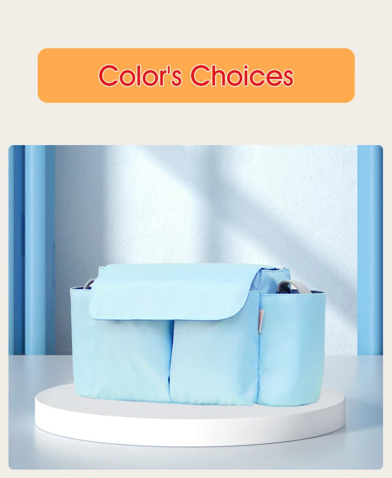 Stroller Organizer Bags Mummy Large Capacity Travel Hanging Bag Bottle Holder Pram Diaper Bags Baby Stroller Accessories
