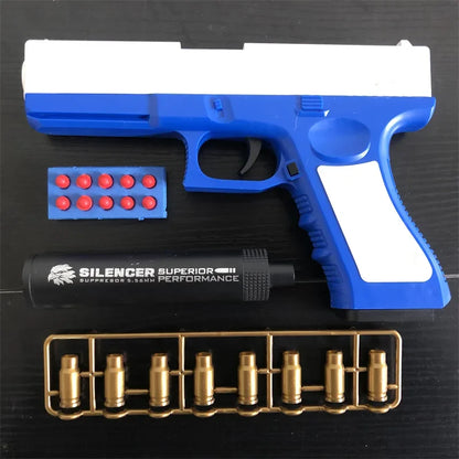 New Soft Bullet Toy Gun Shell Ejection Foam Darts Pistol Desert Eagle Airsoft Gun With Silencer For Kid Adult