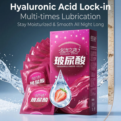 Strawberry Flavored Condoms 100pcs Bulk Ultra Thin Latex Condoms  Safe Contraception Lubricated Male Sex Toys for Men