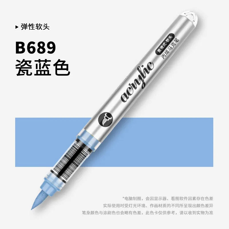 1 PC 120 Colors Acrylic Paint Marker Pens Professional Drawing Pens for Graffiti Manga School Aesthetic Stationery Art Supplies