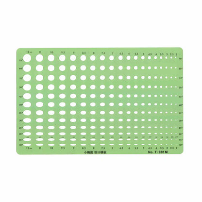 Jewelry Design Template Diamond Gemstone Drafting Ruler Kit Formwork Rulers Professional Designer Tools Supplies T-777-1 T-777-2
