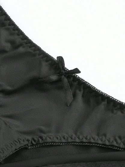 High Quality Sexy Lingerie Set For Women's Lace Up Steel Ring Push Ups 2-piece Set For Daily Underwear Set A2127
