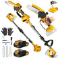6-Inch Chainsaw Cordless Telescoping Pole Electric Chainsaw High Branch Saw Garden Pruning Power Tools For Makita 18V Battery