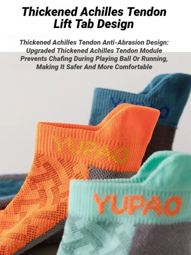 New Men's Professional Sports Short Socks Thick Towel Quick Dry Wicks Fitness Running Ankle Man Gift Breathable Marathon Gym