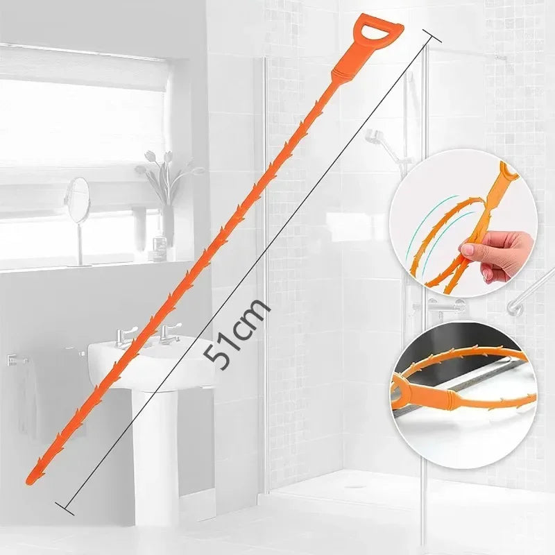 Hair Dredging Hook Sewer Unblock Tools Unblocker Pipes and Sinks Drain Clog Remover Toilet Drainage Outlet Cleaning Supplies