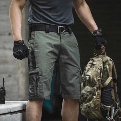 Camouflage Shorts Mens Summer Quick Drying Multiple Pockets Military Pants Outdoor Hiking Fishing Thin Shorts Male Jogger