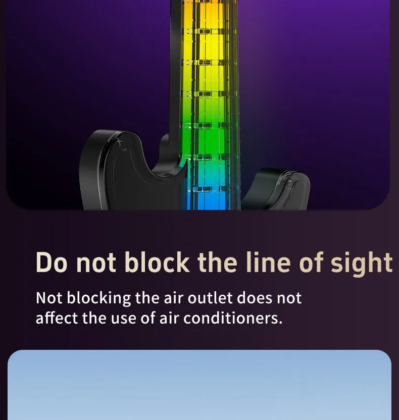 1PC Car Air Conditioner Vent Guitar Aromatherapy Atmosphere Light Perfume Fragrance Decorative Music Pickup Lamp Car Accessories