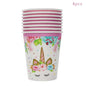 Unicorn Birthday Decorations for Girl Plate Napkin Cup cake topper Unicorn Party Supplies Kids Birthday Party Decor Baby Shower