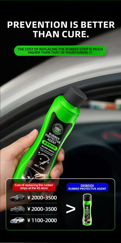 75ml Car Rubber Conditioner Rubber Strip Maintenance Agent Softening Agent Eliminates Noise Rubber Cleaner For Car SUV Vehicle